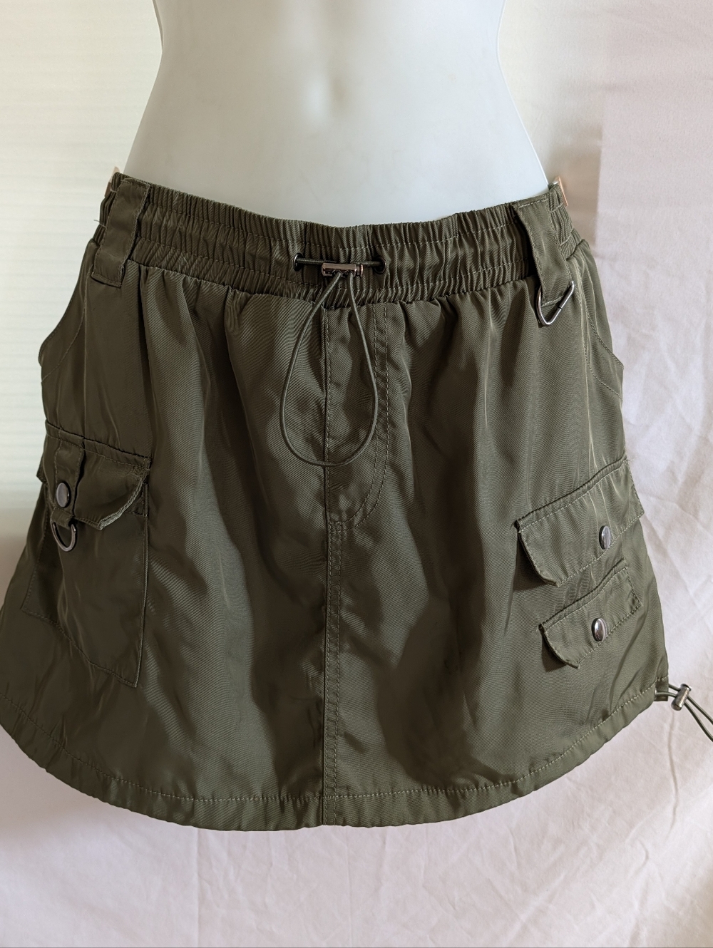 Olive Green Utility Cargo Skirt Fashion Nova Size M
